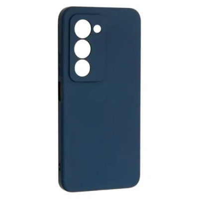 Накладка (з мікрофіброю) Silicone Cover Lakshmi Full Camera для Xiaomi Redmi 15 (Global)- темно-синій