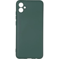 Накладка (з мікрофіброю) GETMAN Liquid Silk Full Camera для Samsung A05 / A055- темно-зелений
