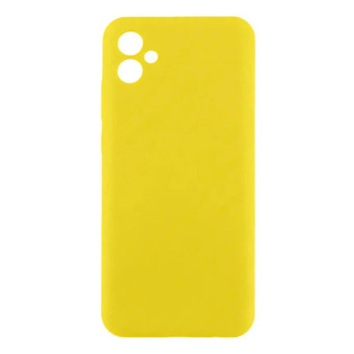 Накладка (з мікрофіброю) GETMAN Liquid Silk Full Camera для Samsung A05 / A055- жовтий Накладка (з мікрофіброю) GETMAN Liquid Silk Full Camera для Samsung A05 / A055- жовтий