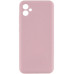 Накладка (з мікрофіброю) GETMAN Liquid Silk Full Camera для Samsung A05 / A055- пастельно-рожевий