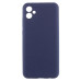 Накладка (з мікрофіброю) GETMAN Liquid Silk Full Camera для Samsung A05 / A055- темно-синій