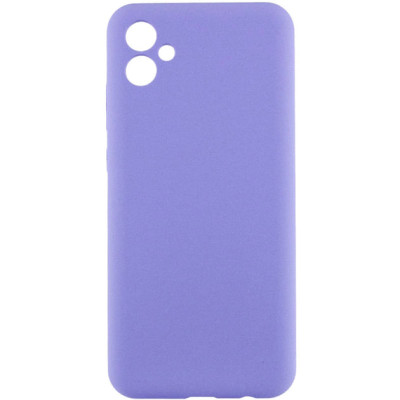 Накладка (з мікрофіброю) GETMAN Liquid Silk Full Camera для Samsung A05 / A055- бузковий Накладка (з мікрофіброю) GETMAN Liquid Silk Full Camera для Samsung A05 / A055- бузковий