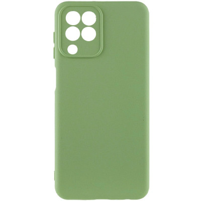 Накладка (з мікрофіброю) GETMAN Liquid Silk Full Camera для Samsung M33 5G- фісташковий Накладка (з мікрофіброю) GETMAN Liquid Silk Full Camera для Samsung M33 5G- фісташковий