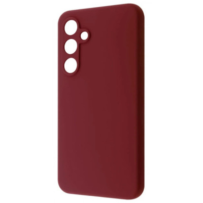 Накладка (з мікрофіброю) GETMAN Liquid Silk Full Camera для Samsung S24 FE- темно-червоний Накладка (з мікрофіброю) GETMAN Liquid Silk Full Camera для Samsung S24 FE- темно-червоний