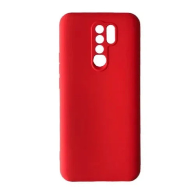 Накладка (з мікрофіброю) GETMAN Liquid Silk Full Camera для Xiaomi Redmi 9- темно-червоний Накладка (з мікрофіброю) GETMAN Liquid Silk Full Camera для Xiaomi Redmi 9- темно-червоний