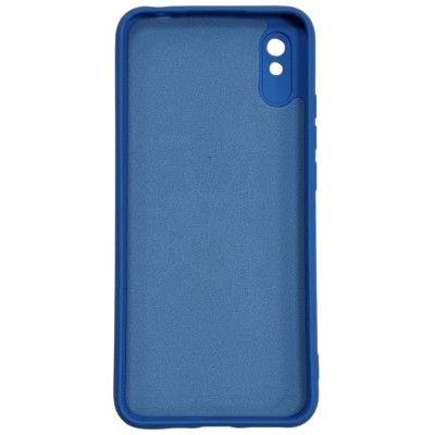 Накладка (з мікрофіброю) GETMAN Liquid Silk Full Camera для Xiaomi Redmi 9A- королівський синій