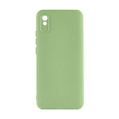 Накладка (з мікрофіброю) GETMAN Liquid Silk Full Camera для Xiaomi Redmi 9A- фісташковий Накладка (з мікрофіброю) GETMAN Liquid Silk Full Camera для Xiaomi Redmi 9A- фісташковий