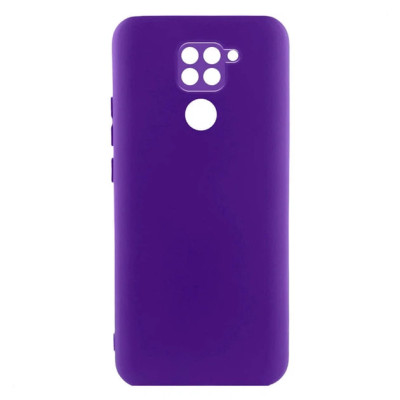 Накладка (з мікрофіброю) GETMAN Liquid Silk Full Camera для Xiaomi Redmi Note 9- ультра-фіолетовий Накладка (з мікрофіброю) GETMAN Liquid Silk Full Camera для Xiaomi Redmi Note 9- ультра-фіолетовий