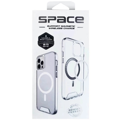 Накладка TPU Space Case with Magnetic для Samsung S25 Edge- прозорий