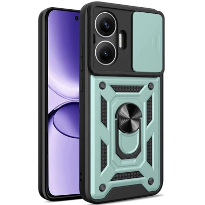Протиударний чохол Camshield Serge Ring для Xiaomi Poco F7- зелений Протиударний чохол Camshield Serge Ring для Xiaomi Poco F7- зелений