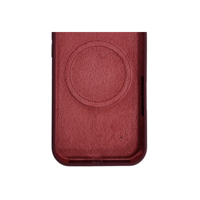 Накладка (з мікрофіброю) Silk with Magnetic для iPhone 12 Pro Max- сливовий