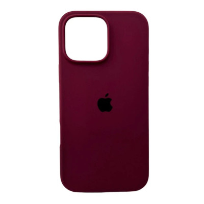 Накладка (з мікрофіброю) Silk with Magnetic для iPhone 12 Pro Max- сливовий