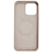 Накладка (з мікрофіброю) Silk with Magnetic для iPhone 12 Pro Max- рожевий пісок