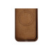 Накладка (з мікрофіброю) Silk with Magnetic для iPhone 13- коричневий