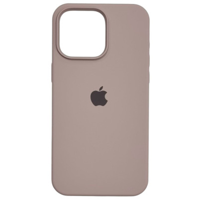 Накладка (з мікрофіброю) Silk with Magnetic для iPhone 15 Pro Max- пастельно-рожевий