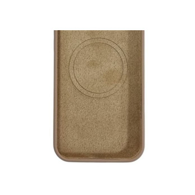 Накладка (з мікрофіброю) Silk with Magnetic для iPhone 16 Pro- золото пустелі