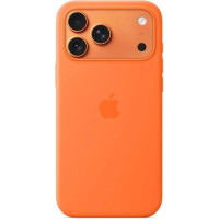 Накладка (з мікрофіброю) Silk with Magnetic для iPhone 17 Pro- помаранчевий