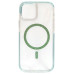 Накладка Shine MagCase Green для iPhone 12 Pro Max- прозорий
