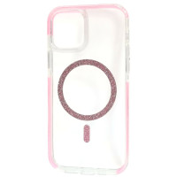 Накладка Shine MagCase Pink для iPhone 14 Pro- прозорий Накладка Shine MagCase Pink для iPhone 14 Pro- прозорий