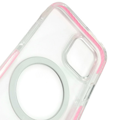 Накладка Shine MagCase Pink для iPhone 14 Pro Max- прозорий Накладка Shine MagCase Pink для iPhone 14 Pro Max- прозорий