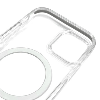 Накладка Shine MagCase Silver для iPhone 15 Pro Max- прозорий Накладка Shine MagCase Silver для iPhone 15 Pro Max- прозорий