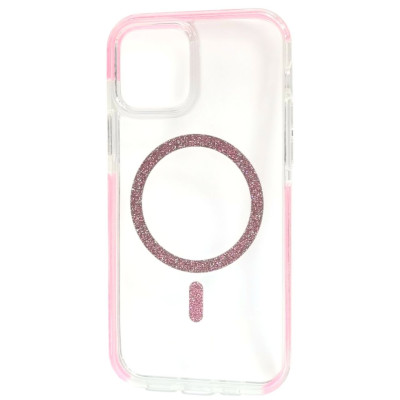Накладка Shine MagCase Pink для iPhone 15 Pro Max- прозорий Накладка Shine MagCase Pink для iPhone 15 Pro Max- прозорий