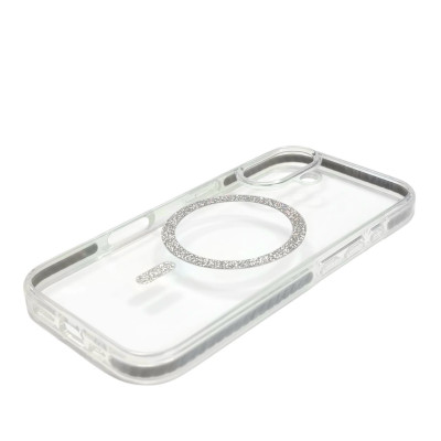 Накладка Shine MagCase Silver для iPhone 16- прозорий Накладка Shine MagCase Silver для iPhone 16- прозорий