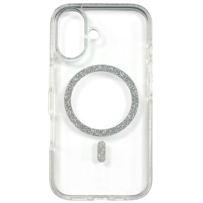 Накладка Shine MagCase Silver для iPhone 16- прозорий Накладка Shine MagCase Silver для iPhone 16- прозорий
