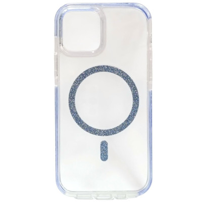 Накладка Shine MagCase Blue для iPhone 16 Pro Max- прозорий Накладка Shine MagCase Blue для iPhone 16 Pro Max- прозорий