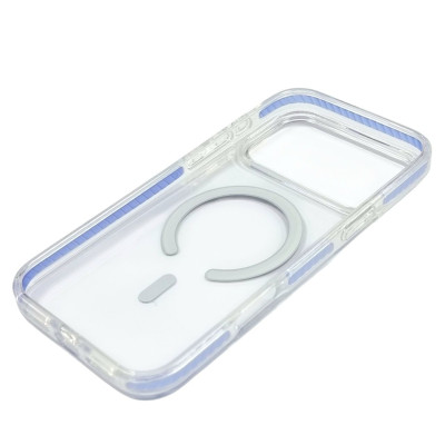 Накладка Shine MagCase Blue для iPhone 17 Pro- прозорий Накладка Shine MagCase Blue для iPhone 17 Pro- прозорий