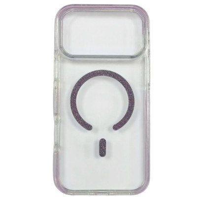 Накладка Shine MagCase Purple для iPhone 17 Pro Max- прозорий Накладка Shine MagCase Purple для iPhone 17 Pro Max- прозорий