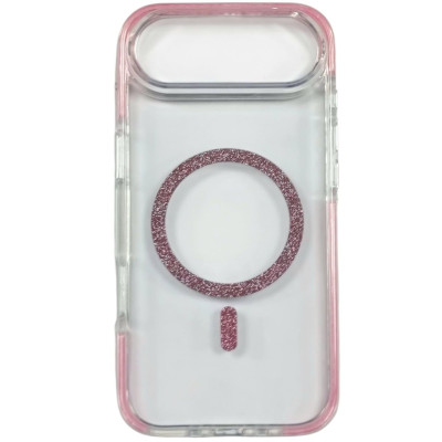Накладка Shine MagCase Pink для iPhone 17 Air- прозорий Накладка Shine MagCase Pink для iPhone 17 Air- прозорий