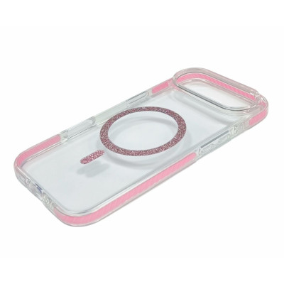 Накладка Shine MagCase Pink для iPhone 17 Air- прозорий
