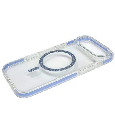 Накладка Shine MagCase Blue для iPhone 17 Air- прозорий Накладка Shine MagCase Blue для iPhone 17 Air- прозорий