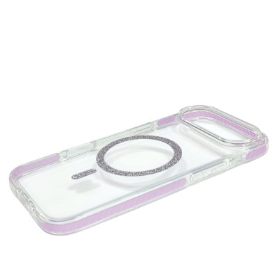 Накладка Shine MagCase Purple для iPhone 17 Air- прозорий
