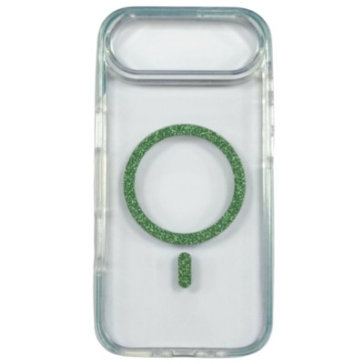 Накладка Shine MagCase Green для iPhone 17 Air- прозорий Накладка Shine MagCase Green для iPhone 17 Air- прозорий