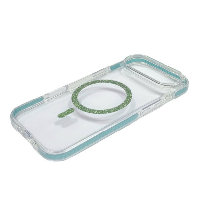 Накладка Shine MagCase Green для iPhone 17 Air- прозорий Накладка Shine MagCase Green для iPhone 17 Air- прозорий