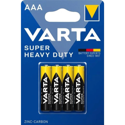 Батарейка R03 (AAA) Varta Super Heavy Duty 4bl (ціна за 1шт) Батарейка R03 (AAA) Varta Super Heavy Duty 4bl (ціна за 1шт)