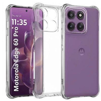 Накладка GETMAN посилені кути для Motorola Edge 60 Pro- прозорий Накладка GETMAN посилені кути для Motorola Edge 60 Pro- прозорий