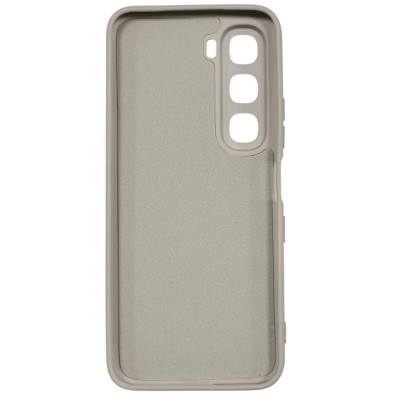 Накладка (з мікрофіброю) GETMAN Liquid Silk Full Camera для Infinix Hot 60i / 60- пастельно-рожевий