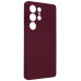 Накладка (з мікрофіброю) GETMAN Liquid Silk Full Camera для Samsung S26 Ultra- марсала