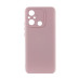 Накладка (з мікрофіброю) GETMAN Liquid Silk Full Camera для Xiaomi Redmi 12C / Poco C55- рожевий пісок
