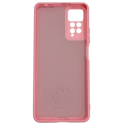 Накладка (з мікрофіброю) GETMAN Liquid Silk Full Camera для Xiaomi Redmi Note 11 Pro 4G / 5G / Redmi Note 12 Pro 4G / Note 11E Pro- рожевий