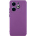 Накладка (з мікрофіброю) GETMAN Liquid Silk Full Camera для Infinix Hot 40i / Spark Go 2024 / Spark 20i- виноградний