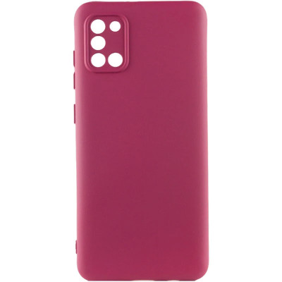 Накладка (з мікрофіброю) GETMAN Liquid Silk Full Camera для Samsung A31 / A315- марсала Накладка (з мікрофіброю) GETMAN Liquid Silk Full Camera для Samsung A31 / A315- марсала