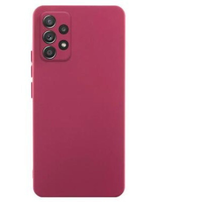 Накладка (з мікрофіброю) GETMAN Liquid Silk Full Camera для Samsung A52 / A52s- темно-червоний Накладка (з мікрофіброю) GETMAN Liquid Silk Full Camera для Samsung A52 / A52s- темно-червоний