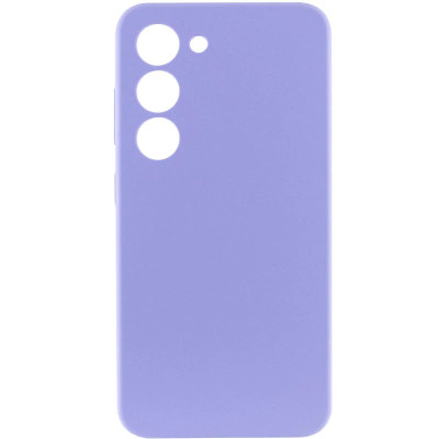 Накладка (з мікрофіброю) GETMAN Liquid Silk Full Camera для Samsung S22- бузковий Накладка (з мікрофіброю) GETMAN Liquid Silk Full Camera для Samsung S22- бузковий