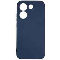 Накладка (з мікрофіброю) GETMAN Liquid Silk Full Camera для Xiaomi Poco X8 Pro- темно-синій
