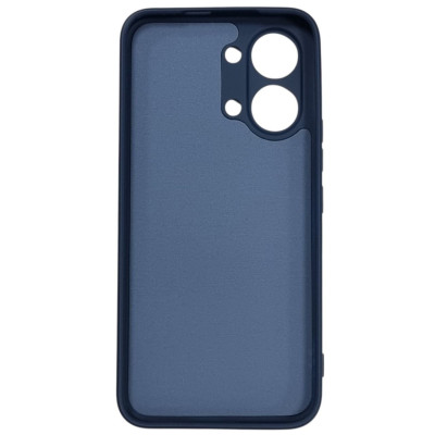 Накладка (з мікрофіброю) GETMAN Liquid Silk Full Camera для Xiaomi Poco X8 Pro Max- темно-синій