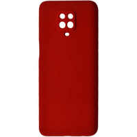 Накладка (з мікрофіброю) GETMAN Liquid Silk Full Camera для Xiaomi Redmi Note 9 Pro / Note 9s- темно-червоний Накладка (з мікрофіброю) GETMAN Liquid Silk Full Camera для Xiaomi Redmi Note 9 Pro / Note 9s- темно-червоний